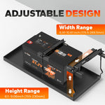 length and height of LiTime heavy duty battery hold down kit