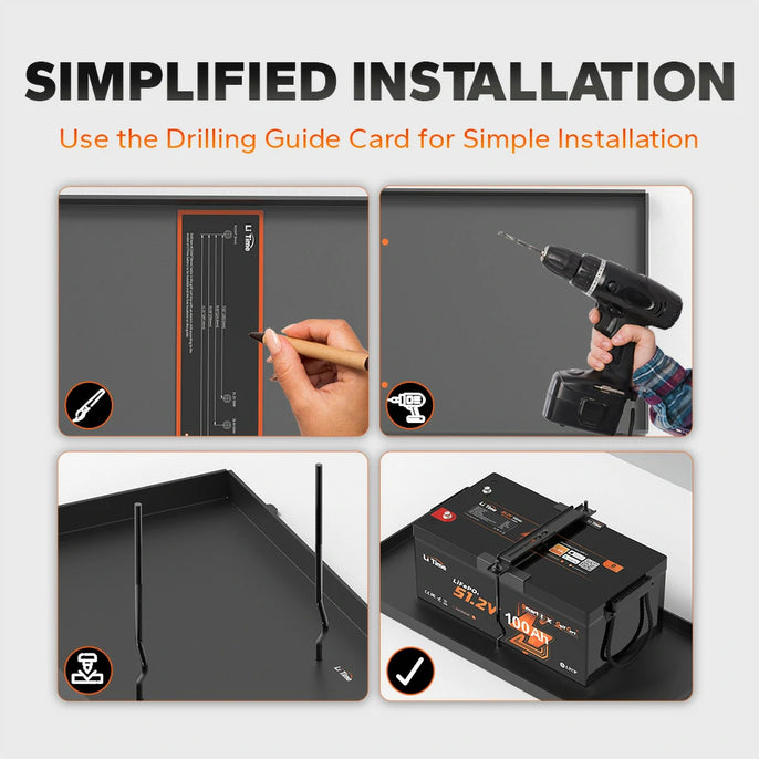 installation of battery heavy duty hold down kit 