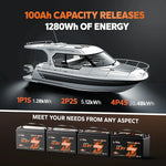 energy informtion of litime 12.8v lithium trolling motor battery 100ah