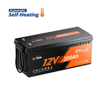 overview of LiTime 12v 200ah self heated lithium battery