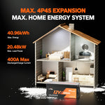 energy of litime 12v 200ah self heated lithium batteries connect in 4P4S for home backup power