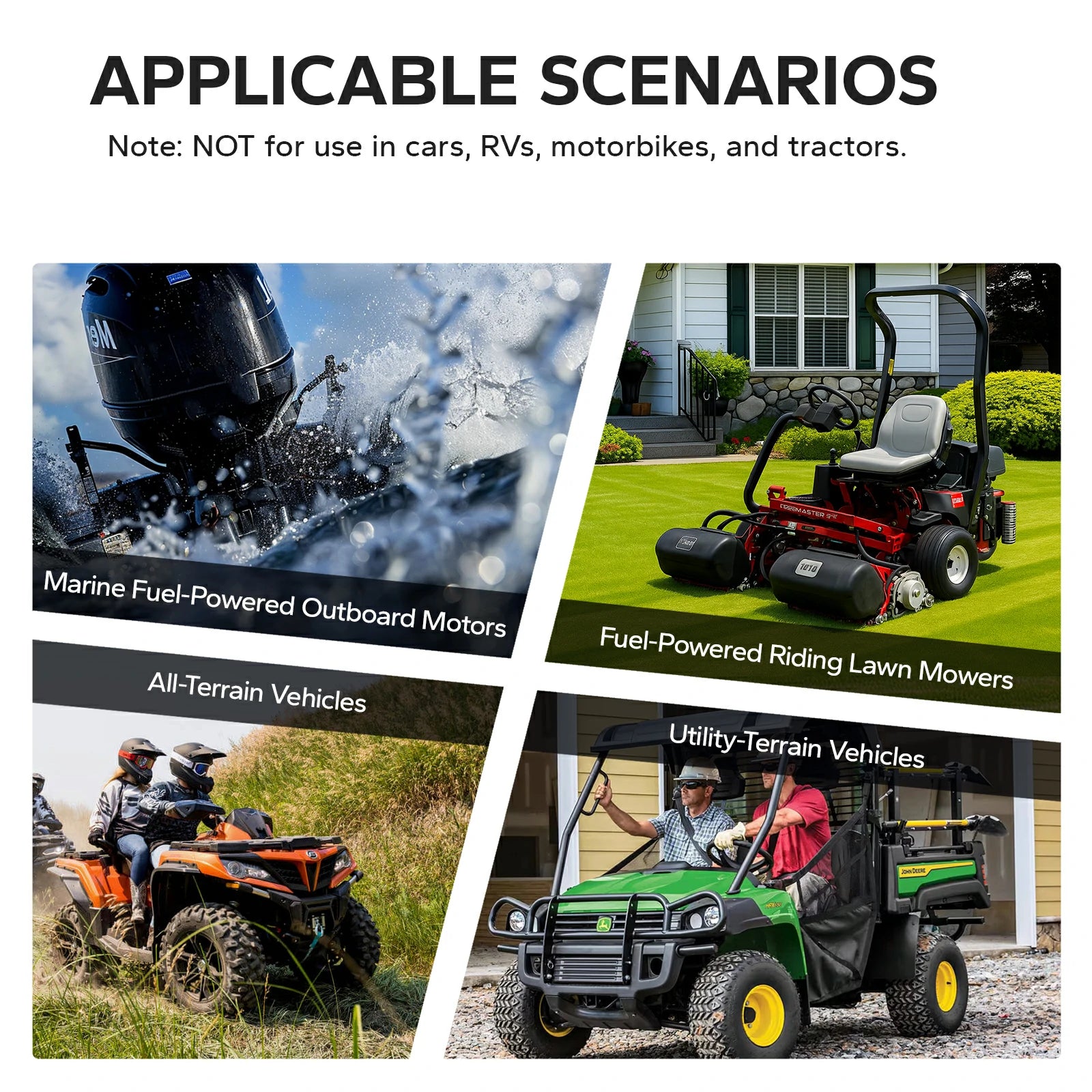 applications of litime 12v 20ah marine starting battery - outboard motor and lawn mower