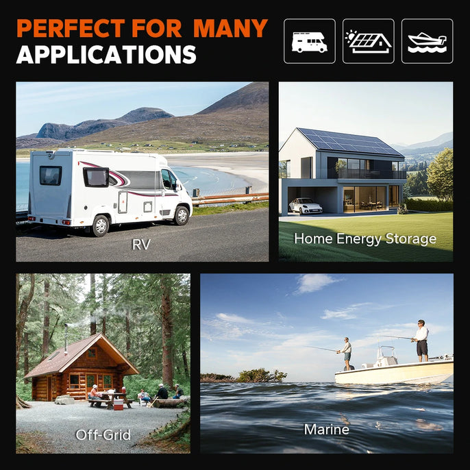 LiTime 280Ah bluetooth battery: Ideal for RVs, home energy storage, off-grid use, and marine applications