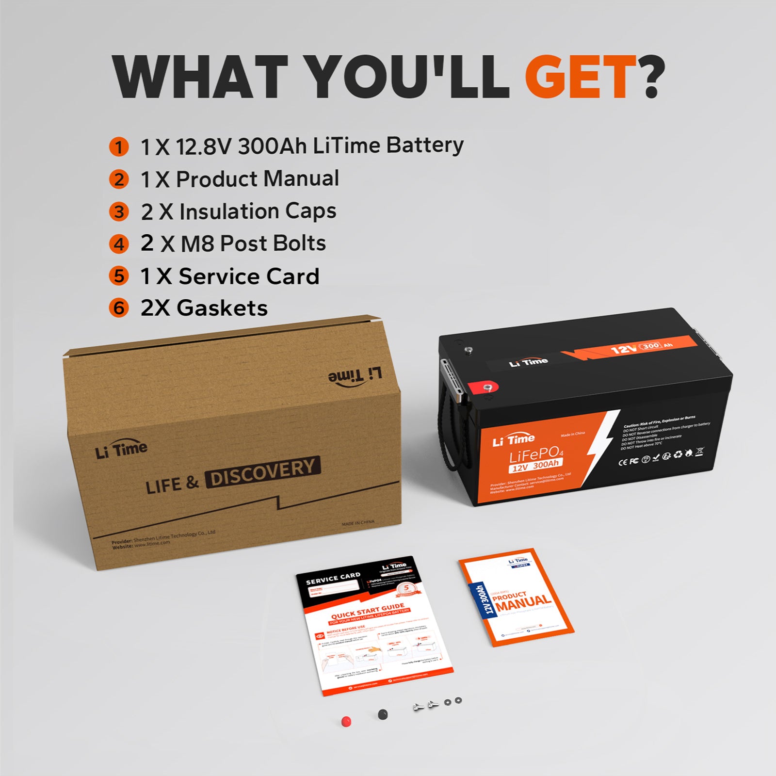 12v 300Ah LiFePO4 battery 