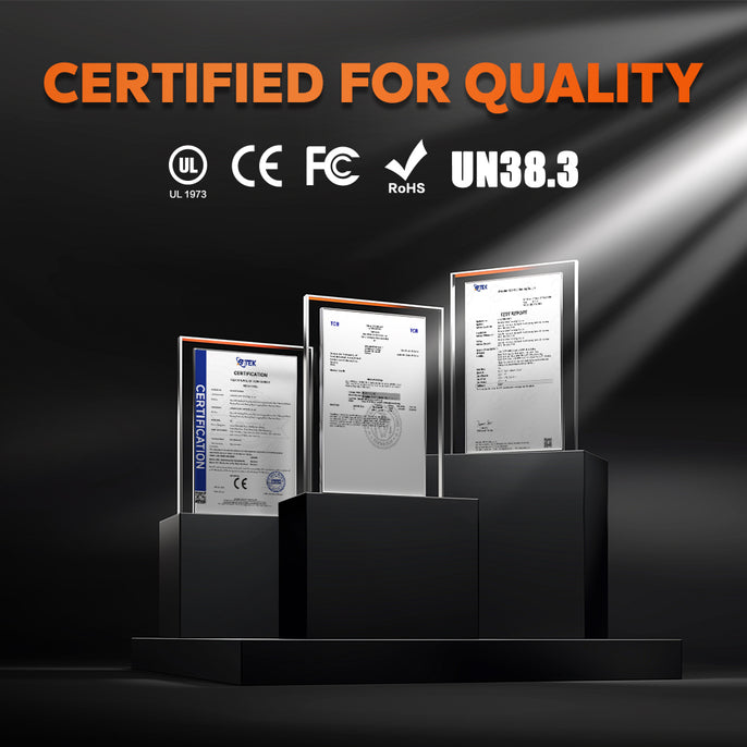 certification information of litime 12v 50ah lifepo4 battery