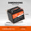 dimension of litime 12v 50ah deep cycle lithium battery