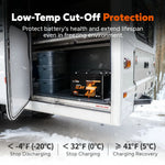 low-temp cut-off protection of litime 12v 100ah comflex lithium battery