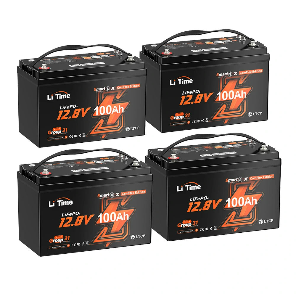 LiTime 12V 100Ah ComFlex Battery Compatibale with Victron