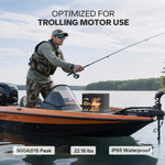 superior trolling motor use of litime 12v 100ah lithium battery group24