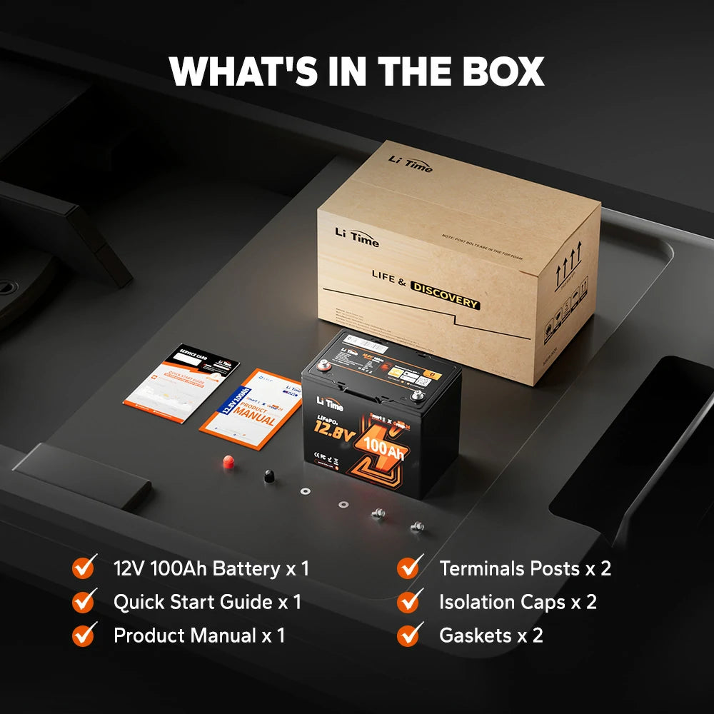 package information of litime group 24 bluetooth lithium battery