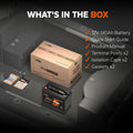 what's in the box of 12V 140Ah dual purpose marine battery