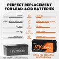 benefits of LiTime 12V 230Ah LiFePO4 Battery over lead acid battery