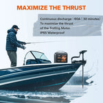  LiTime 12V 50Ah lithium trolling motor battery 60A discharge and IP65 waterproof rating feature