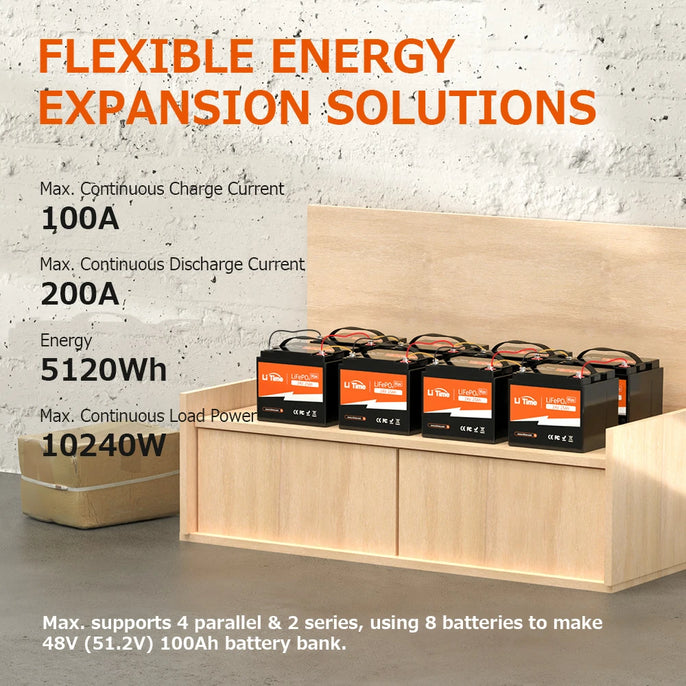 24 volt lithium battery connect in series and parallel