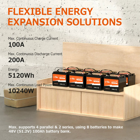 24 volt lithium battery connect in series and parallel