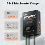 LiTime 3 in 1 solar inverter charger: 3000W inverter, 60A MPPT, and 50A charger