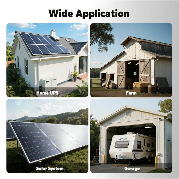 applications of litime 24v 3000w inverter charger - Home ups, farm, solar system and garage