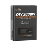 surface of LiTime 24v 3000w pure sine wave solar inverter charger