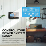 display showing information of litime 3000 watt inverter charger