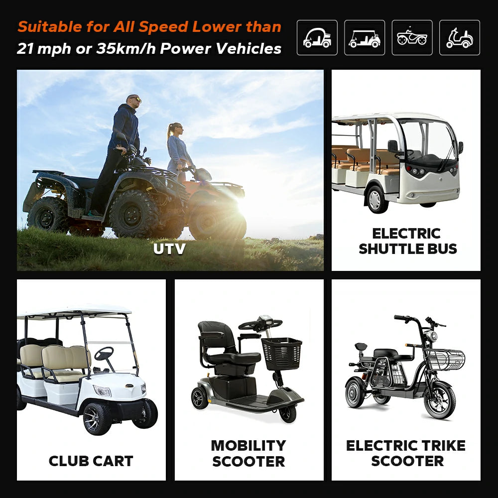 LiTime 48V lithium golf cart battery's compatibility with various vehicles