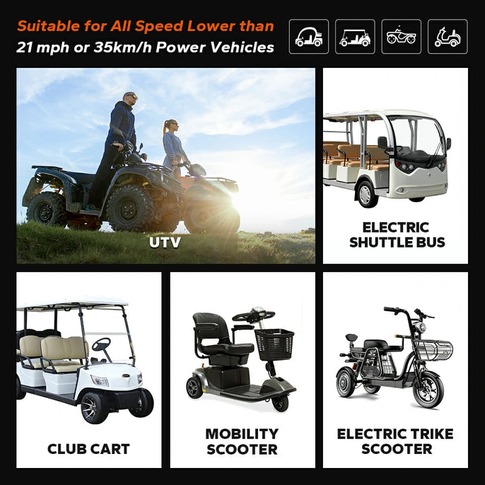 LiTime 48V lithium golf cart battery's compatibility with various vehicles