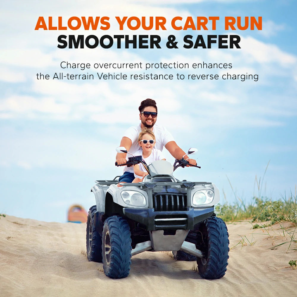 litime 48V lithium golf cart battery offers smoother, safer rides with overcurrent protection for all-terrain vehicles