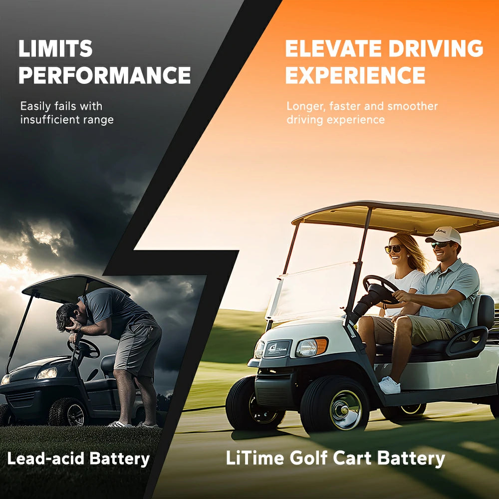 litime faster longer lifespan lithium golf cart battery vs other batteries