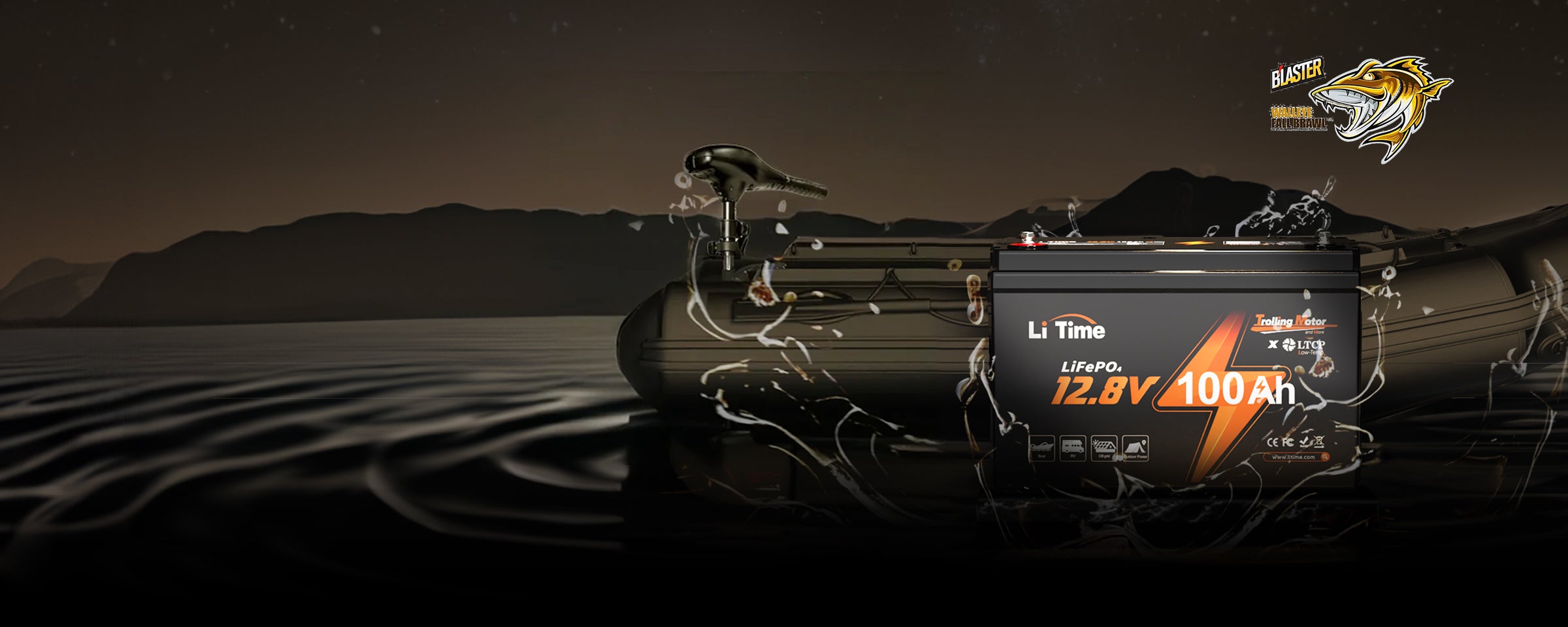 the Li Time 100ah lithium trolling motor LiFePO4 battery, an example of our T2.0 technology