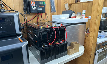 customer presenting  LiTime batteries and 30a mppt off grid setting