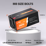 dimension information fo litime 460ah group 8d lithium battery