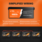 litime 12V 460Ah lithium battery features simplified wiring, lower resistance, and a compact footprint for convenience