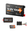 LiTime LiHeat® 12V 100Ah Ultra Slim Dual-Mode Self Heating Smart Lithium Battery