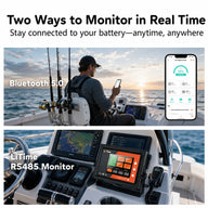 LiTime 36V 100Ah Bluetooth Marine LiFePO4 Battery