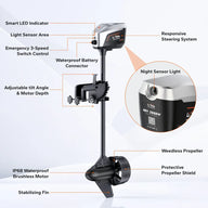 LiTime Argoseeker A2 48V2000W/5HP Electric Outboard Motor【 Limited $250 OFF Code: LTAS2 】