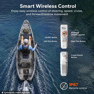 LiTime Argoseeker A2 48V2000W/5HP Electric Outboard Motor【 Limited $250 OFF Code: LTAS2 】