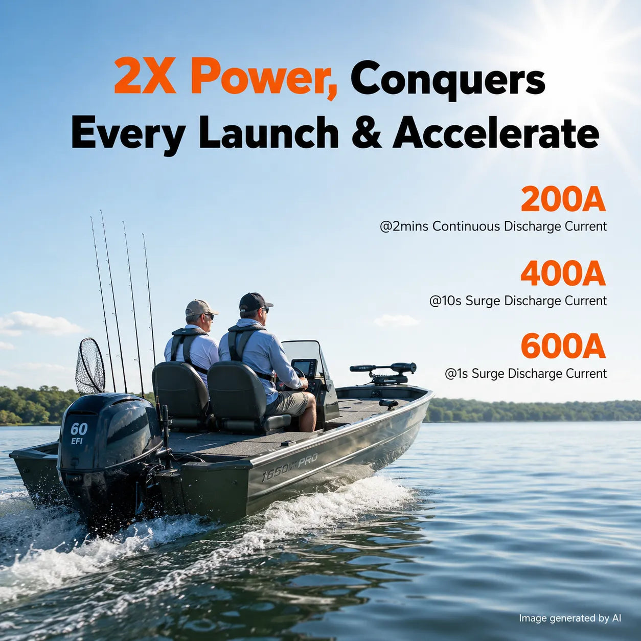 LiTime 48V 100Ah ComFlex Marine LiFePO4 Battery