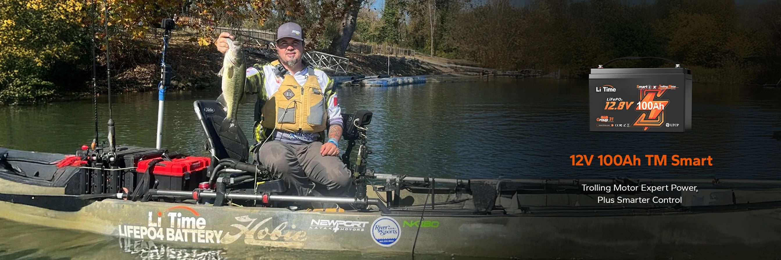 litime lithium trolling motor battery best seller-12v 100ah tm smart with bluetooth