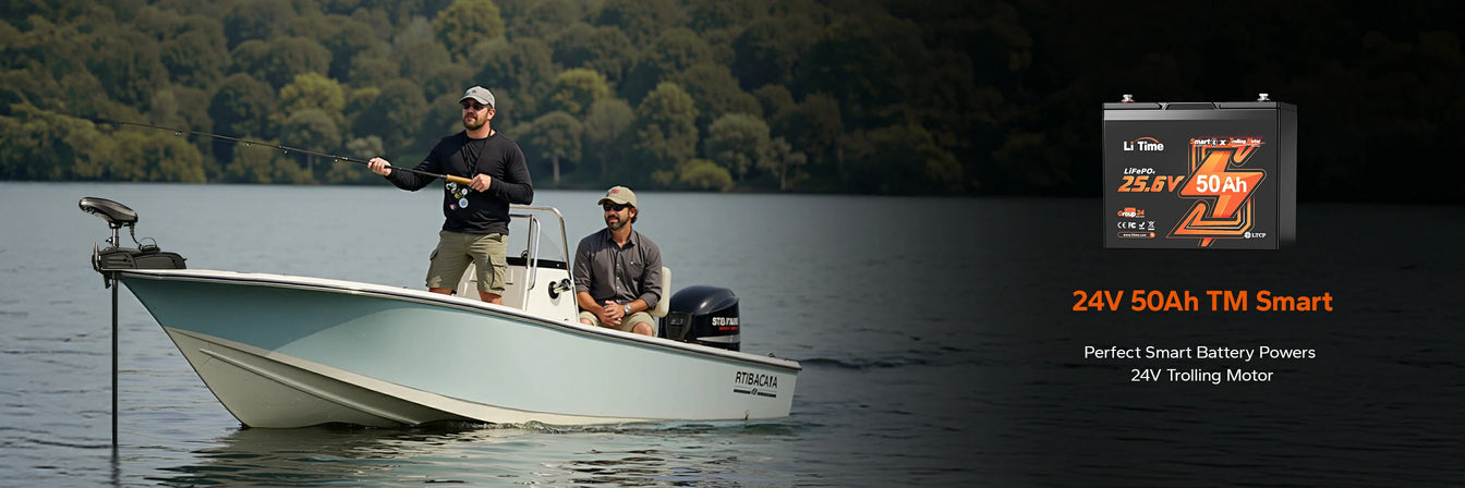 litime lithium deep cycle trolling motor battery best seller-24v 50ah tm smart with bluetooth