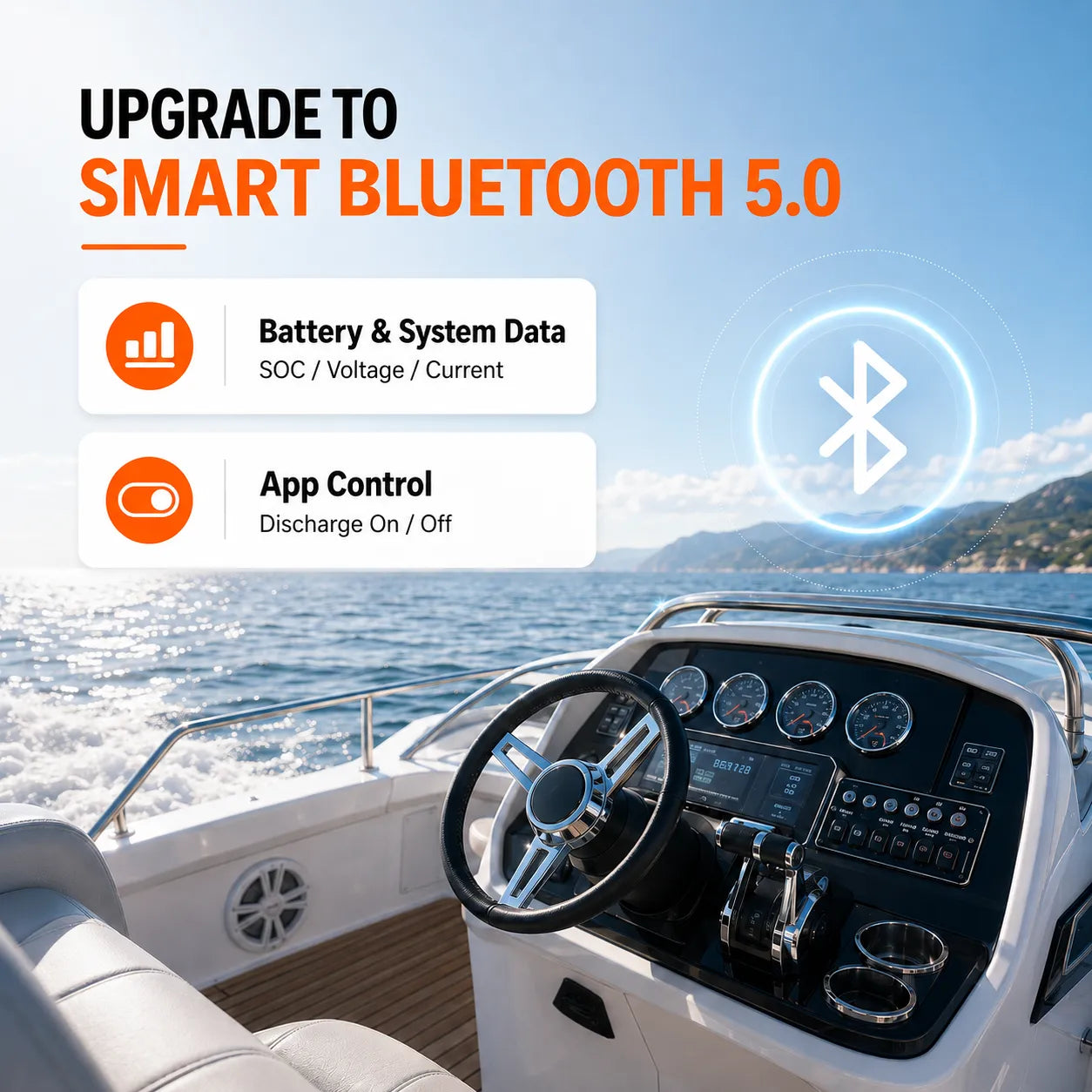 litime 48v 30ah lifepo4 marine battery upgraded to smart bluetooth 5.0