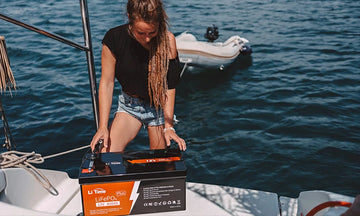 litime customer review of 12v 400ah plus lifepo4 lithium battery on a boat