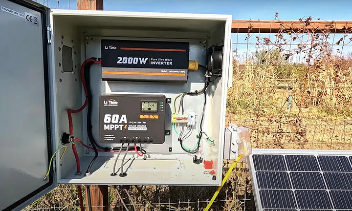 customer reviews of off grid set up with litime 2000w inverter & 60a mppt 
