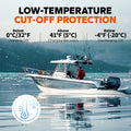LiTime 12V lithium boat motr lithium battery with low-temperature cut-off protection