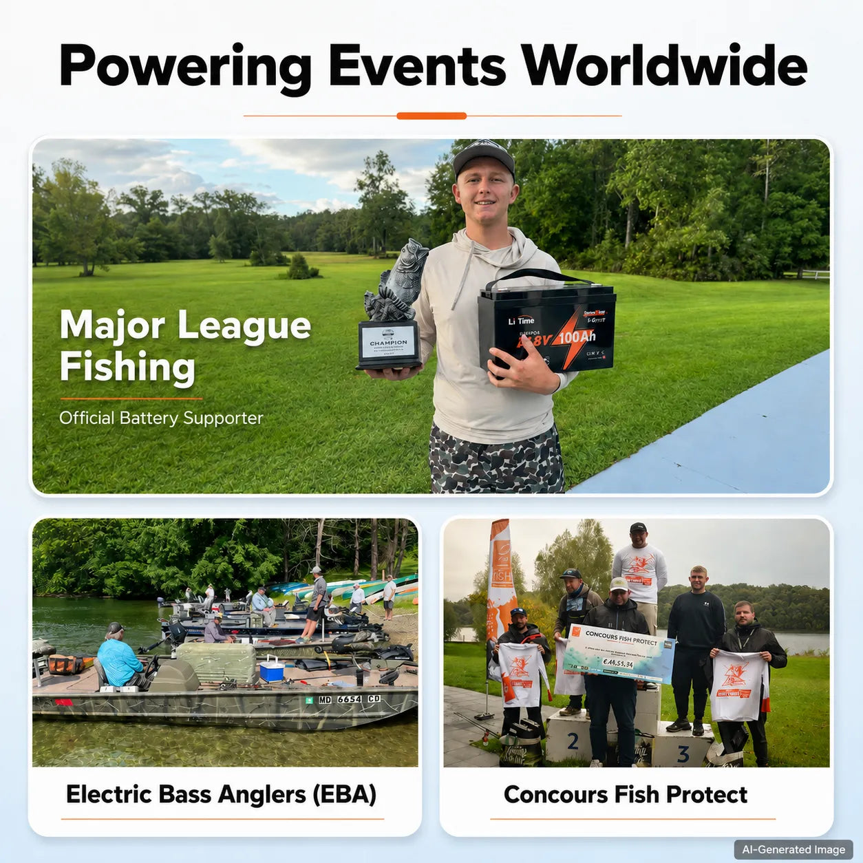 litime lifepo4 lithium battery powering events worldwide
