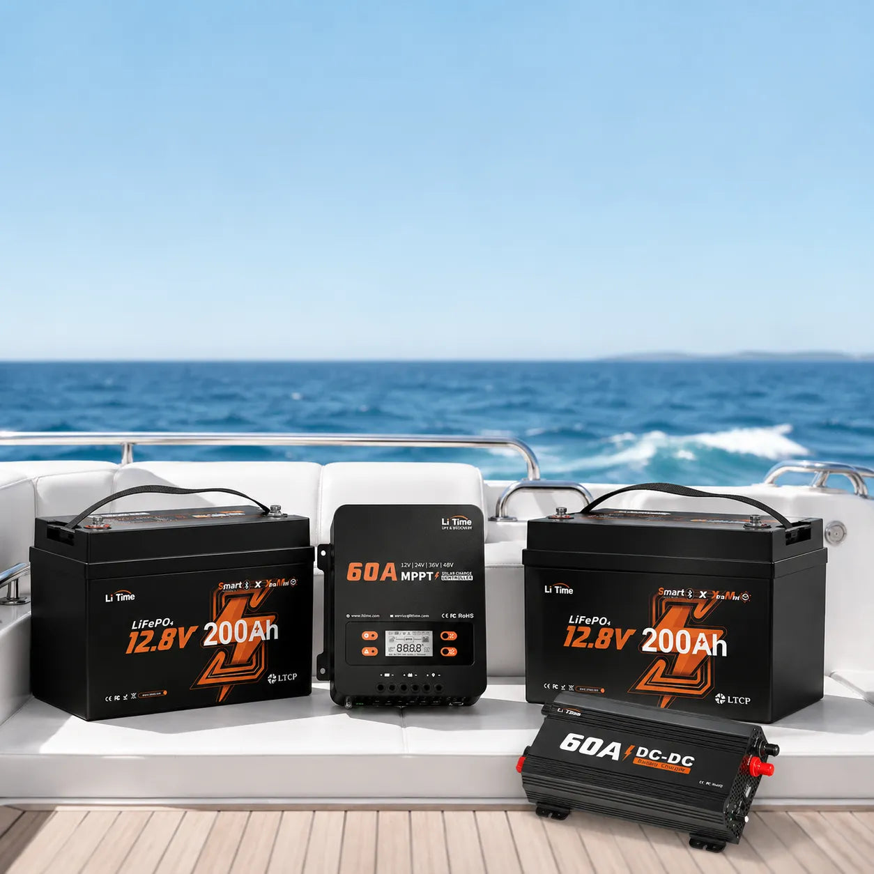 LiFePO4 Marine House Battery Kits for Boat Onboard Power