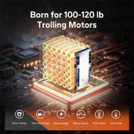 High-power 36V trolling motor lithium battery with full BMS protections for trolling motors