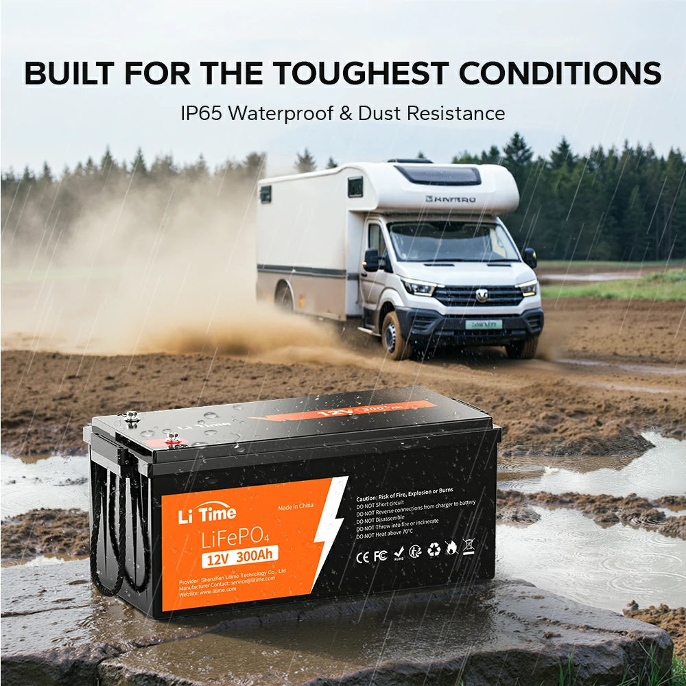 LiTime 12V 300Ah LiFePO4 Lithium Battery LiTime 12V 300Ah LiFePO4 Lithium Battery