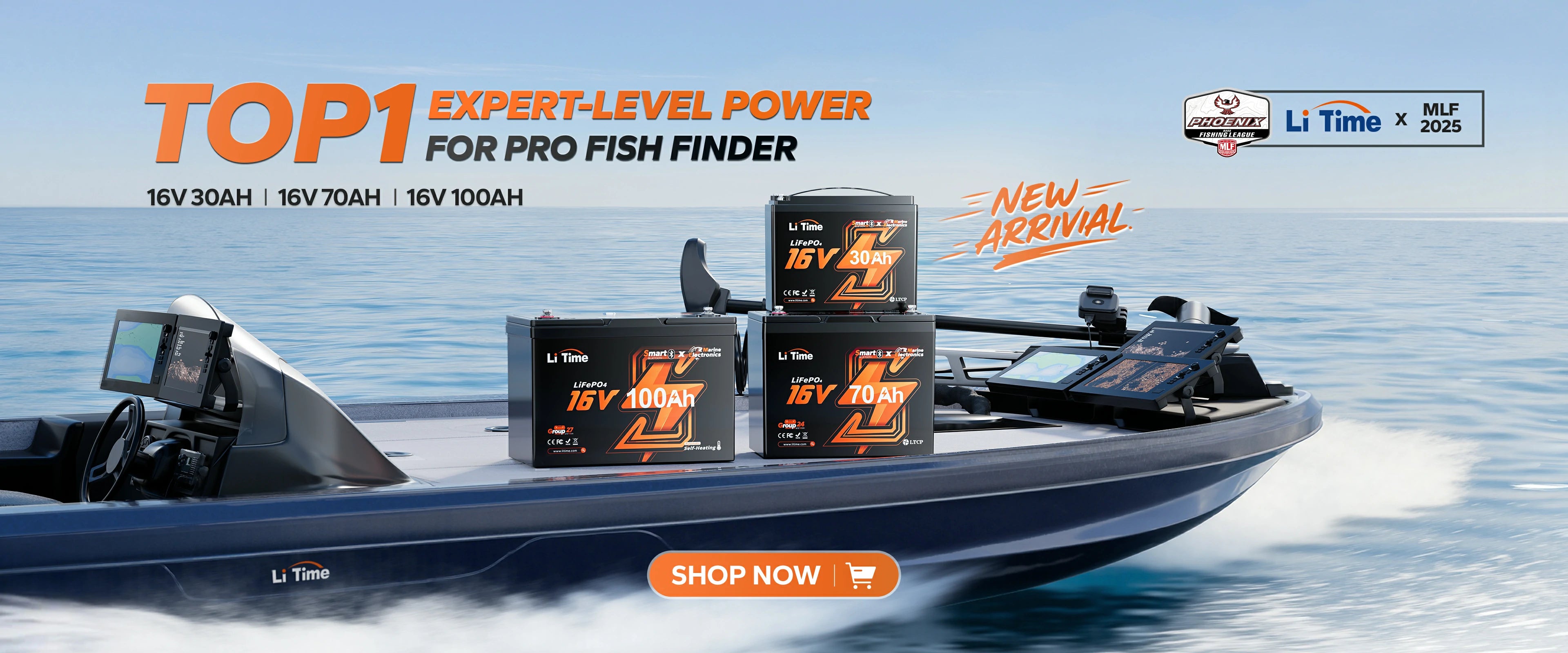 LiTime 16v fish finder lithium battery