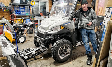 litime cold weather batteries customer feedback with a man stand by his golf cart covered by snow