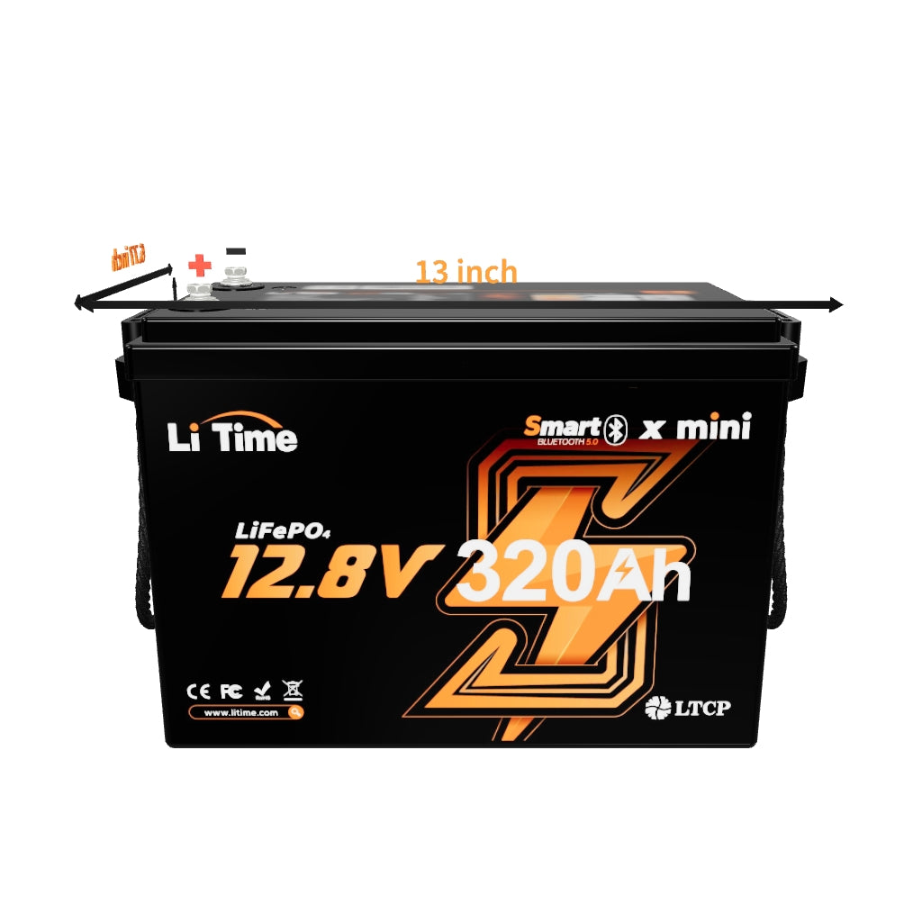 LiTime 12V 320Ah Mini Bluetooth Lithium Battery for RV, Off-Grid, Marine and Truck