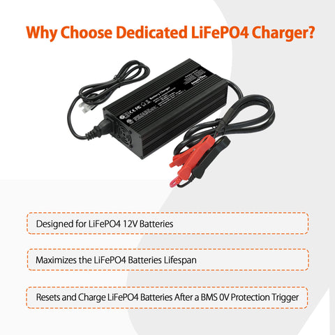 Ampere Time Stable Voltage 14.6V 20A Lithium Iron Phosphate Battery Charger Ampere Time